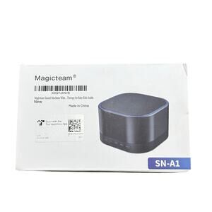 Magicteam Black Sound Machine Small NIB SN-A1 White Noise Relax Sleep Studying